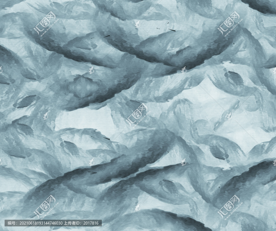 抽象油畫山水