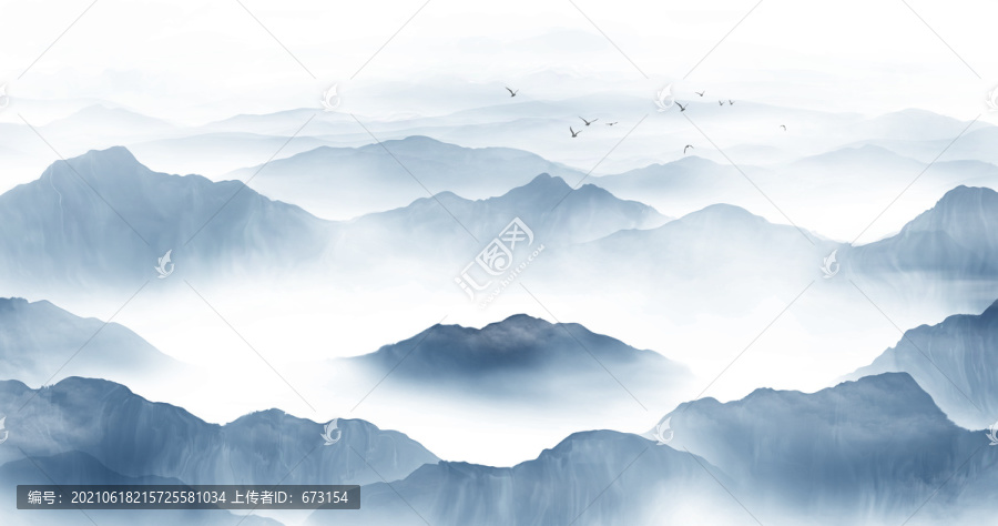 聚寶盆山水畫(huà)