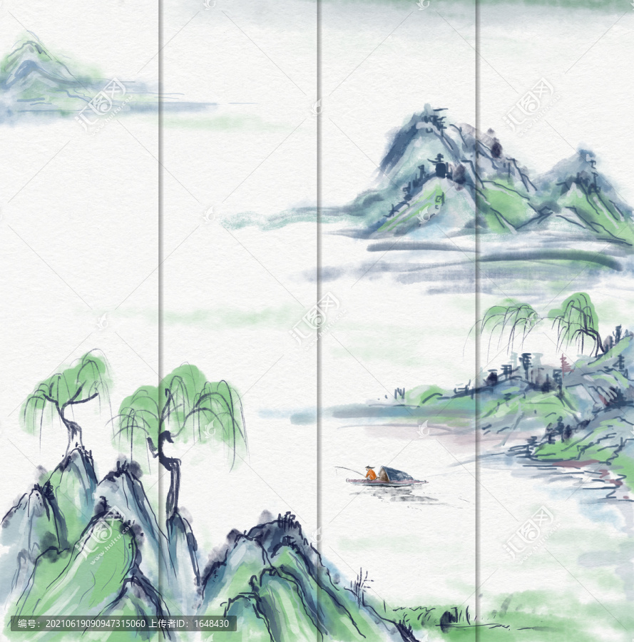 水墨山水畫