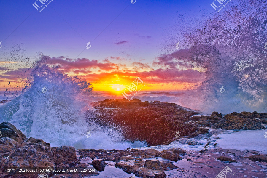 夕陽晚霞與日出朝霞