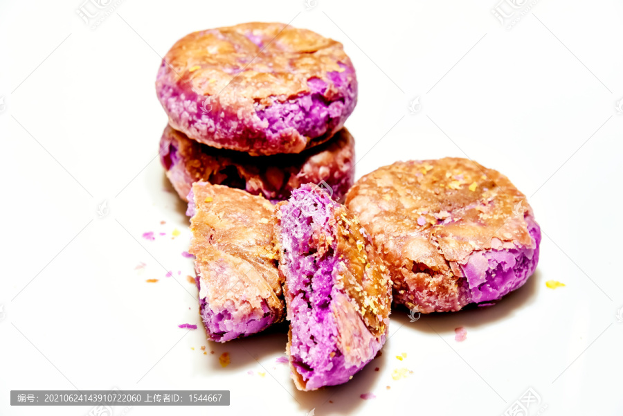 酥皮紫薯饼