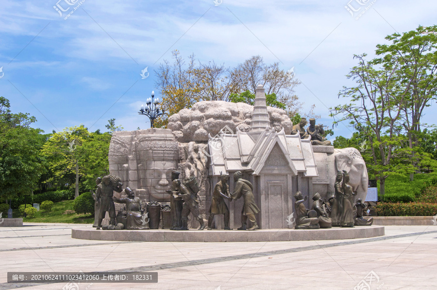海丝艺术公园东南亚群雕