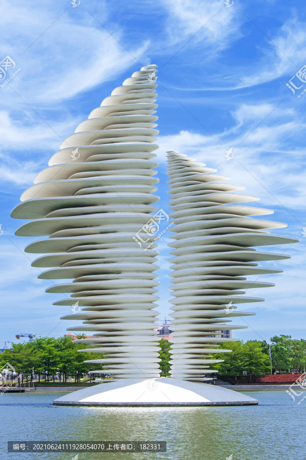 海丝艺术公园风帆地标雕塑