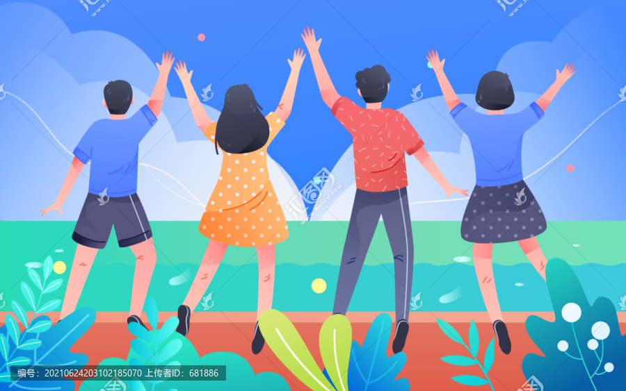 人物畢業(yè)旅行高考錄取出游夏天旅