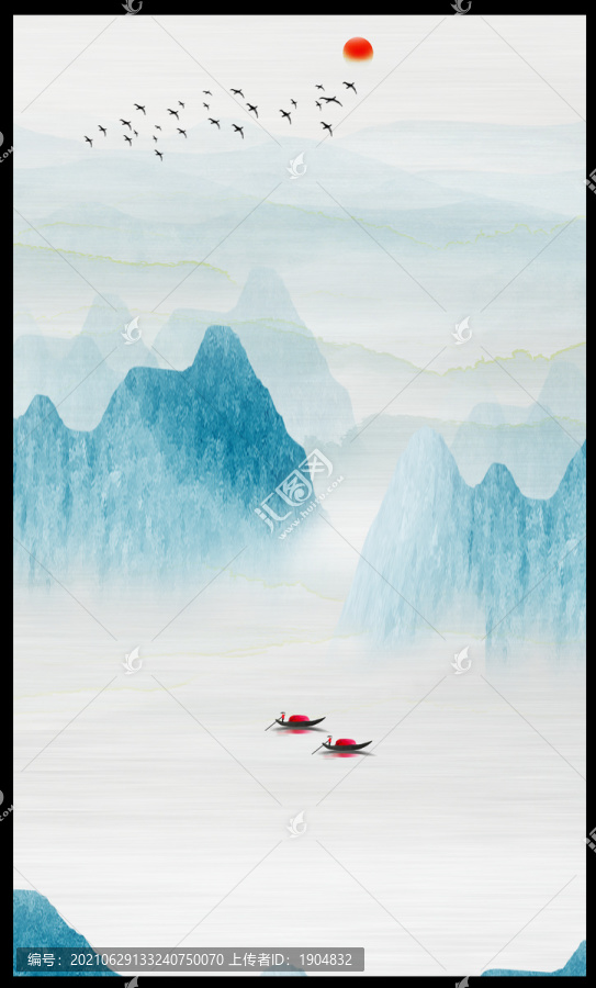 原創(chuàng)山水裝飾畫(huà)