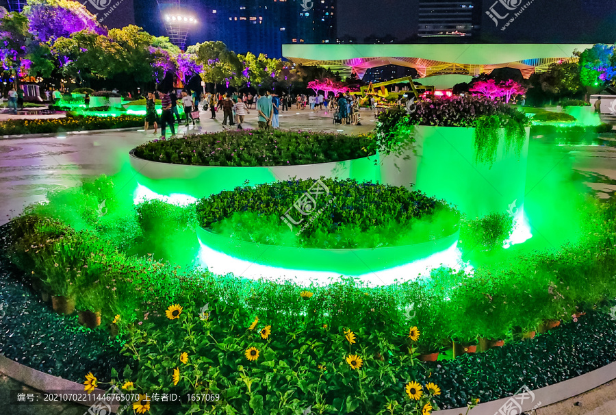 无锡太湖广场夜景