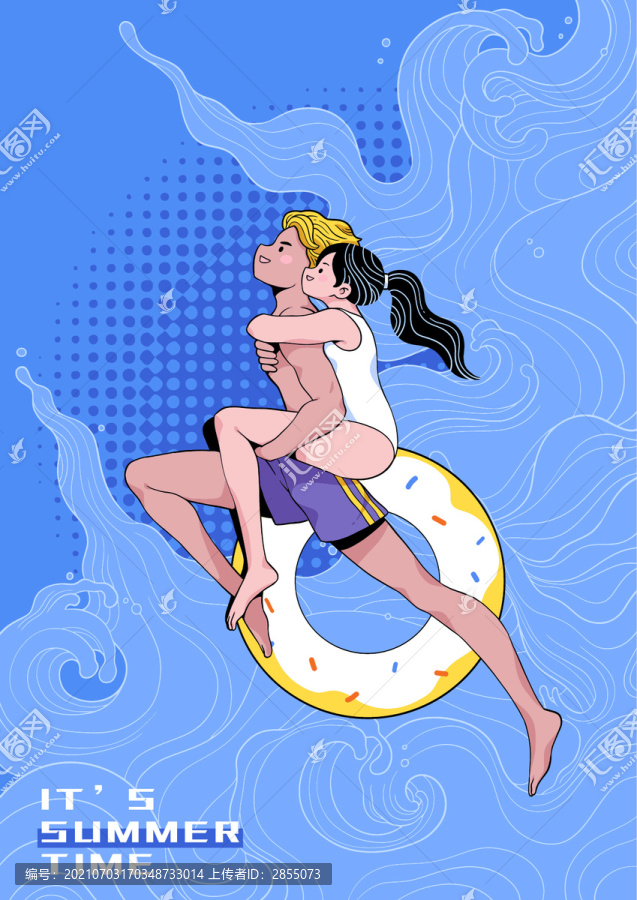 情侶和大海
