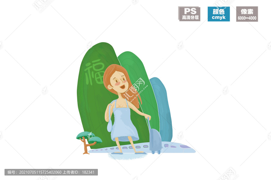 旅游的女孩