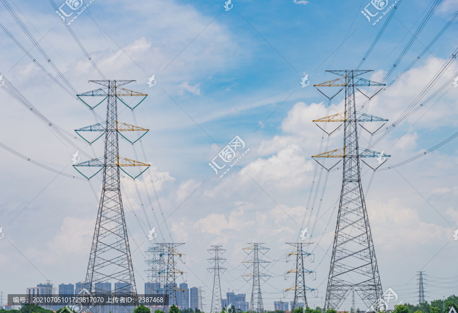 城市高压线铁塔南方电网