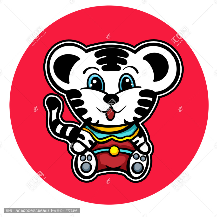 國潮卡通小老虎