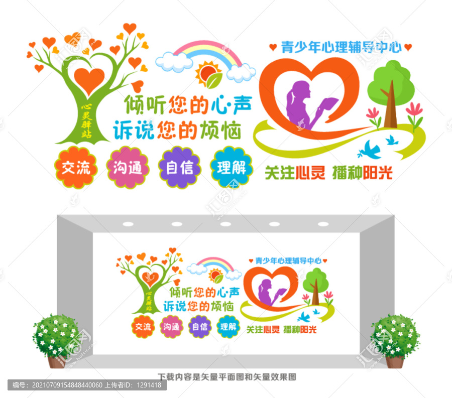 心理輔導(dǎo)文化墻