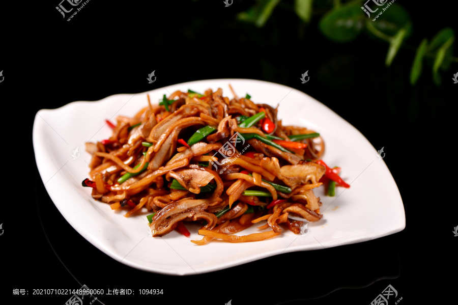 脆蘿卜炒肚絲
