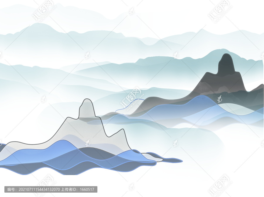山水裝飾畫