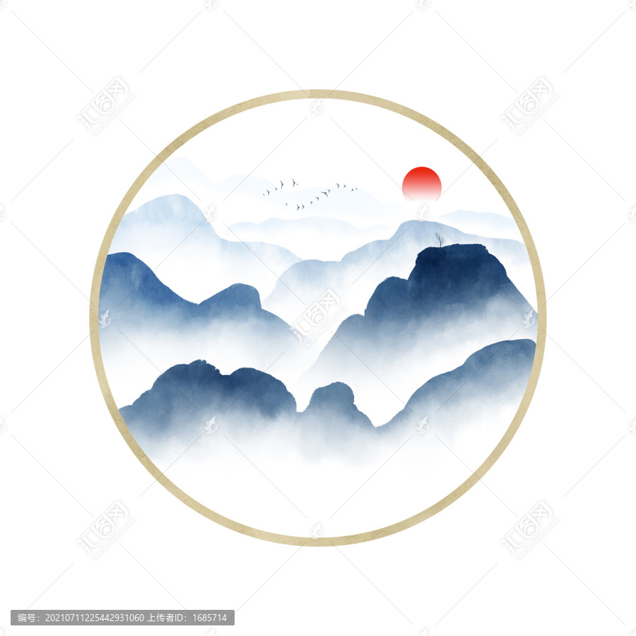 山水裝飾畫