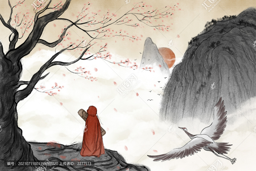中國(guó)風(fēng)意境水墨畫(huà)