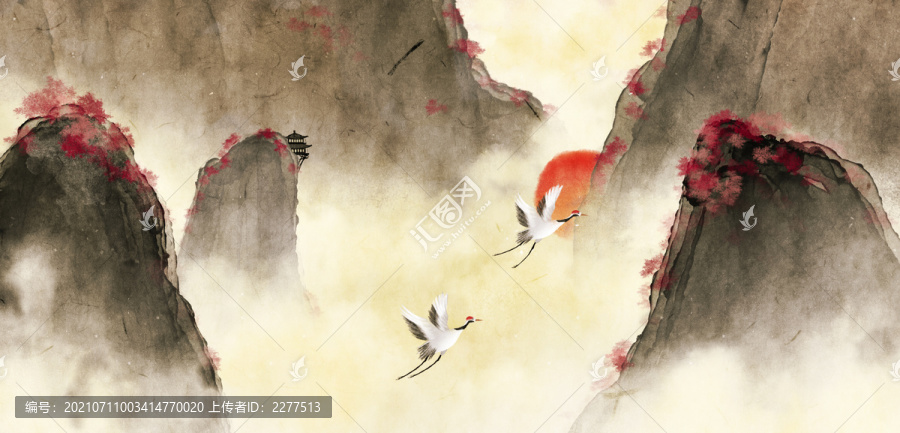 中國風(fēng)意境水墨畫