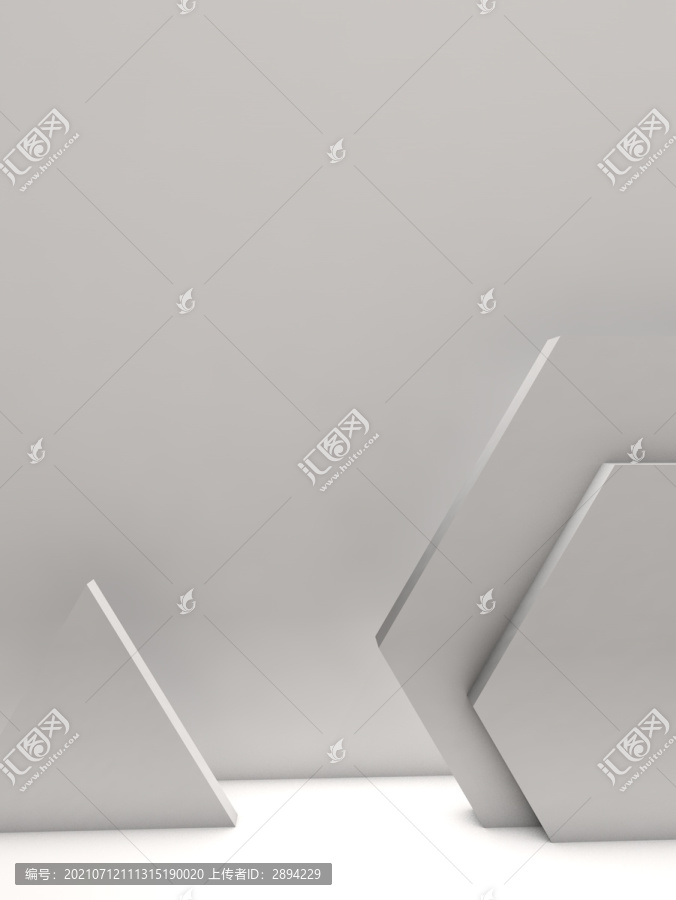 白色立體背景