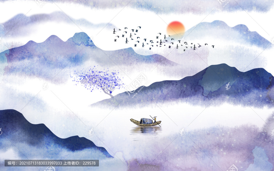 中國風(fēng)山水畫