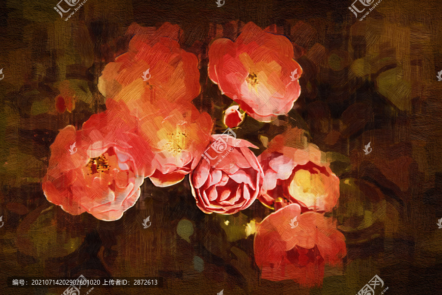 花卉油畫