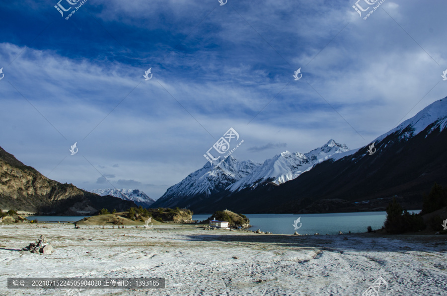 高原雪山湖泊西藏八宿然乌美景