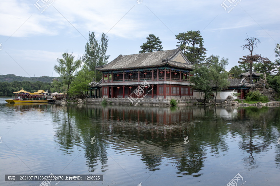 承德避暑山庄烟雨楼建筑景观