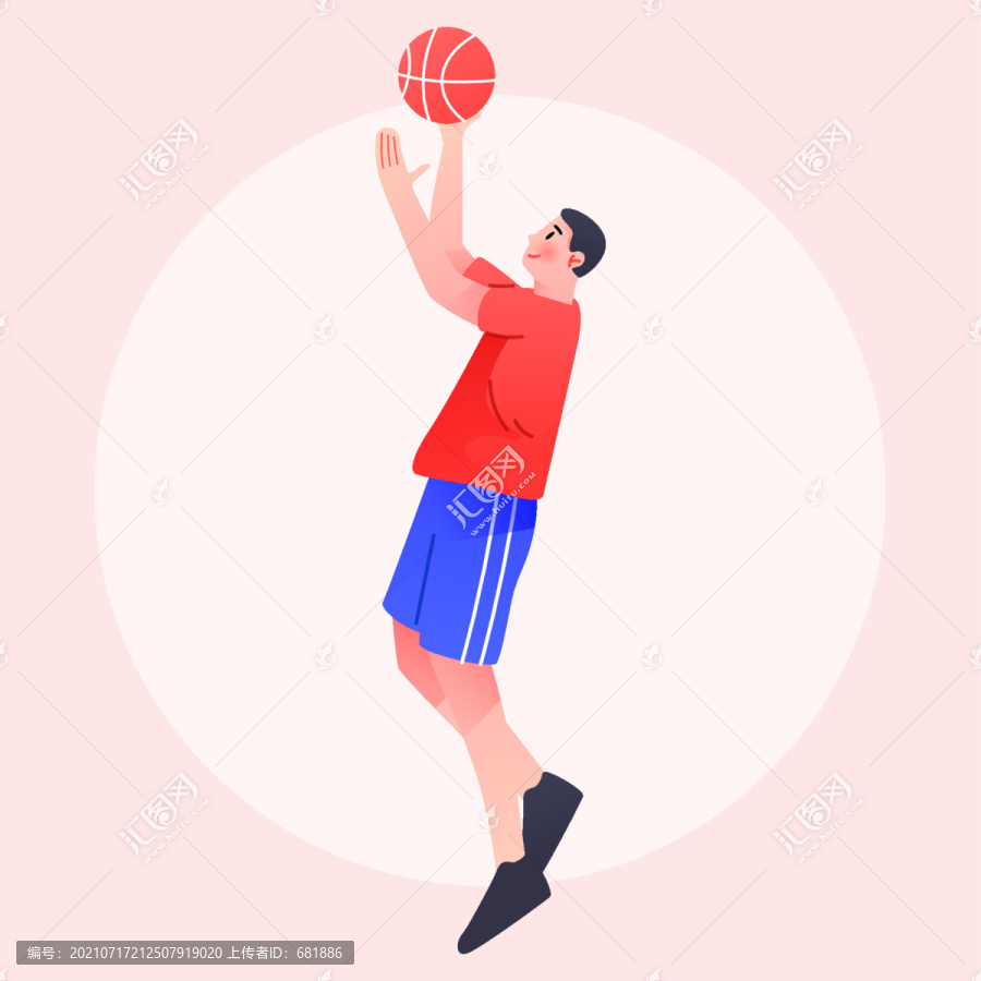奧運會運動員體育比賽奪冠插畫