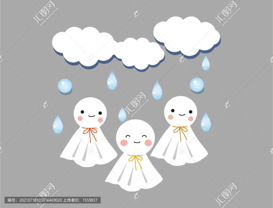 可愛的晴天娃娃