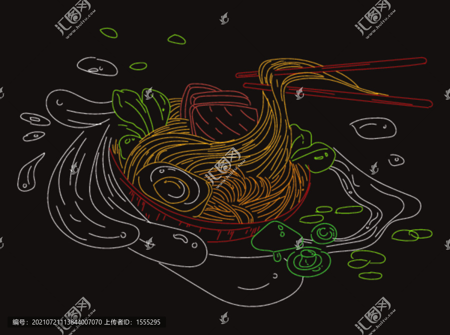 面條線稿