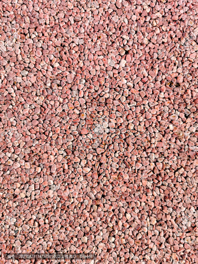 红色透水豆石地坪