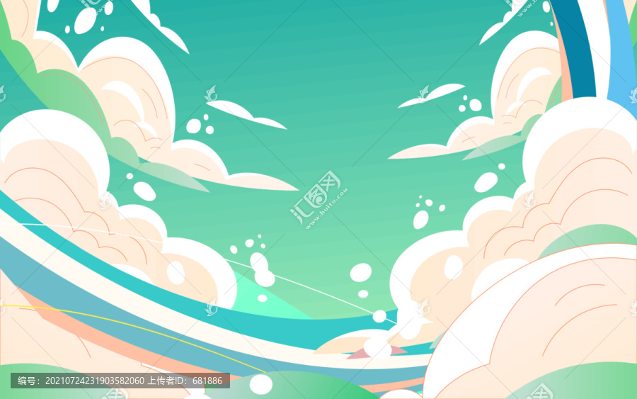 奧運會運動員體育比賽奪冠插畫