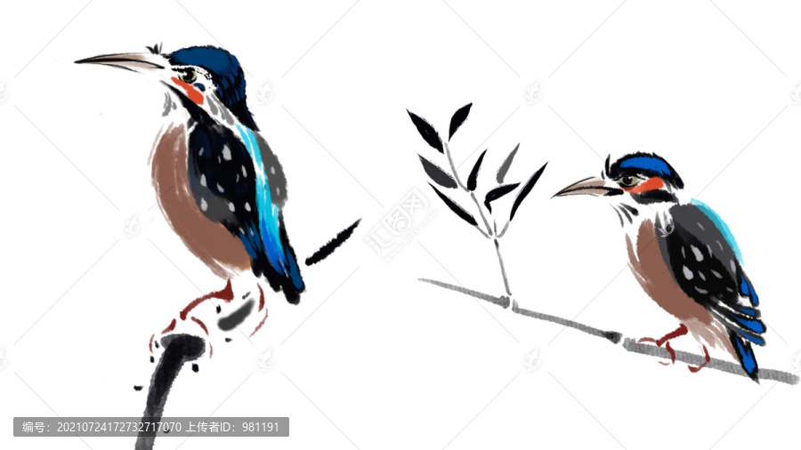 卡通鳥