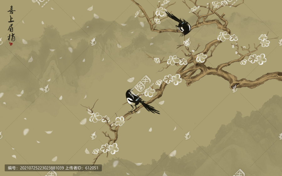 梅花國(guó)畫(huà)花鳥(niǎo)