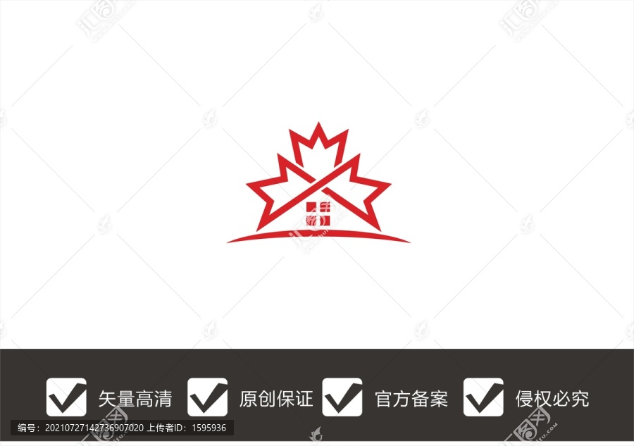 楓葉房子別墅logo
