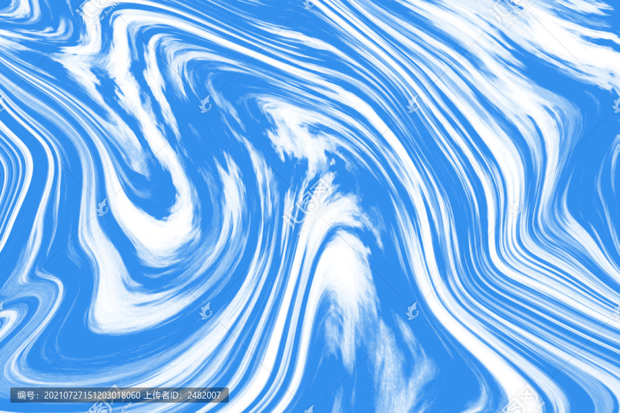 蓝色大理石纹理线条波纹