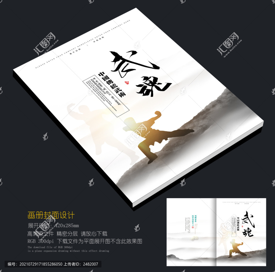 中華武術(shù)畫冊封面