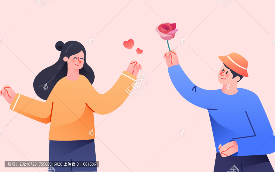 情人節(jié)海報節(jié)日情侶求婚七夕約會
