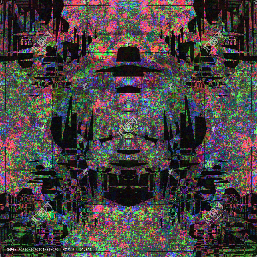 幻彩炫彩幾何線條圖案