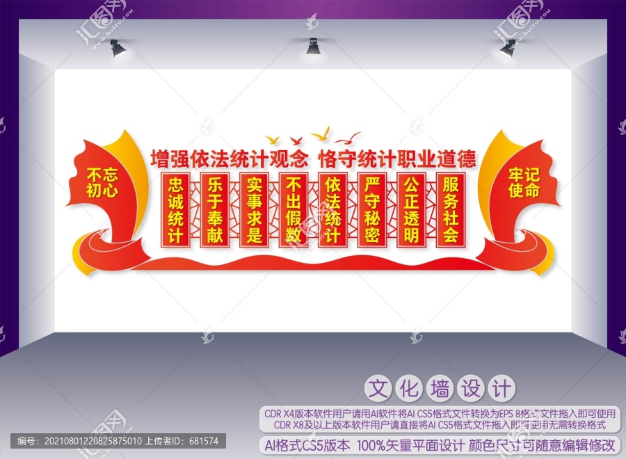 統(tǒng)計(jì)職業(yè)道德規(guī)范文化墻