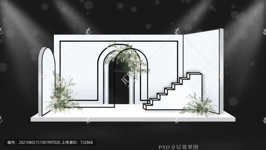 簡約高級婚禮迎賓區(qū)設(shè)計(jì)