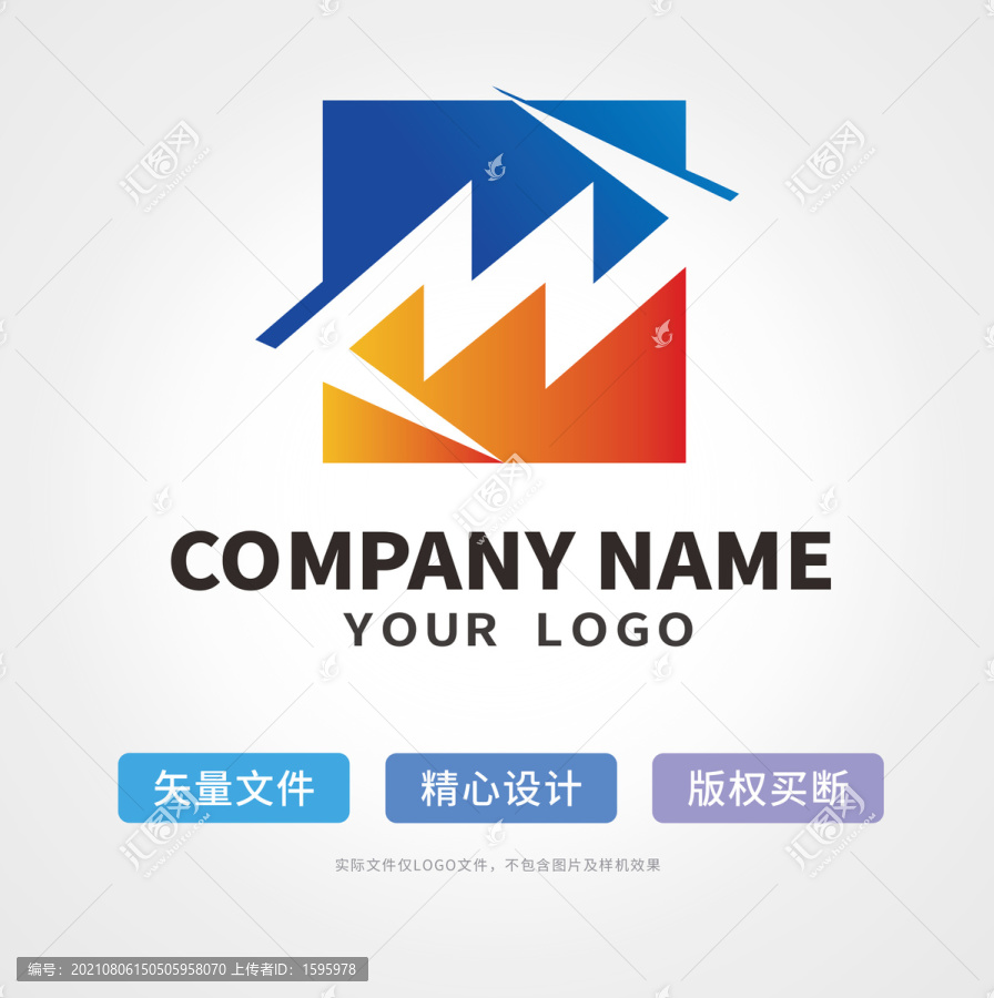 md字母logo