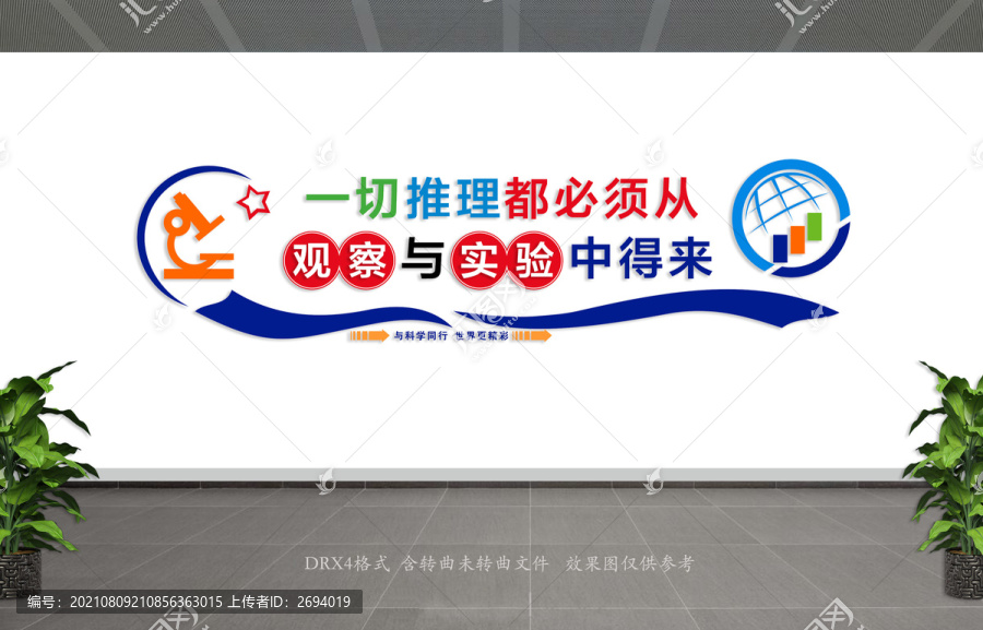 科學(xué)教室文化墻面