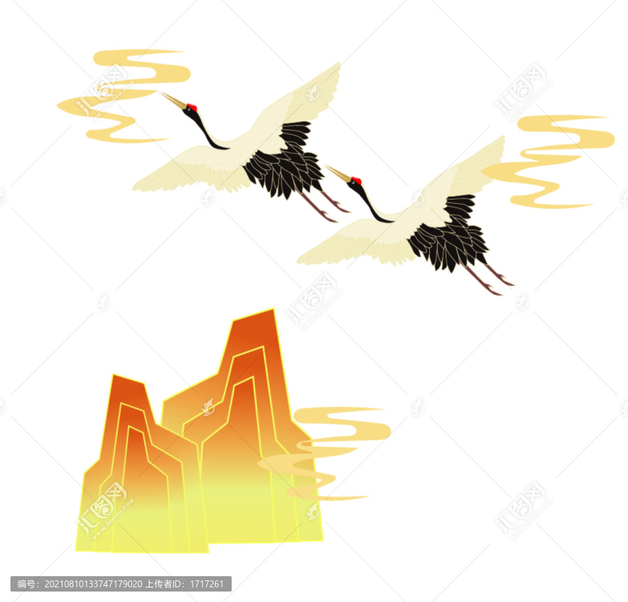 國潮仙鶴山