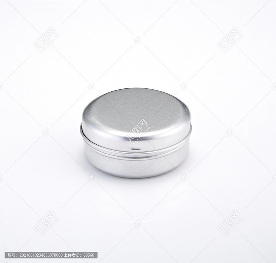 小罐圆罐子发蜡盒金属质感金属