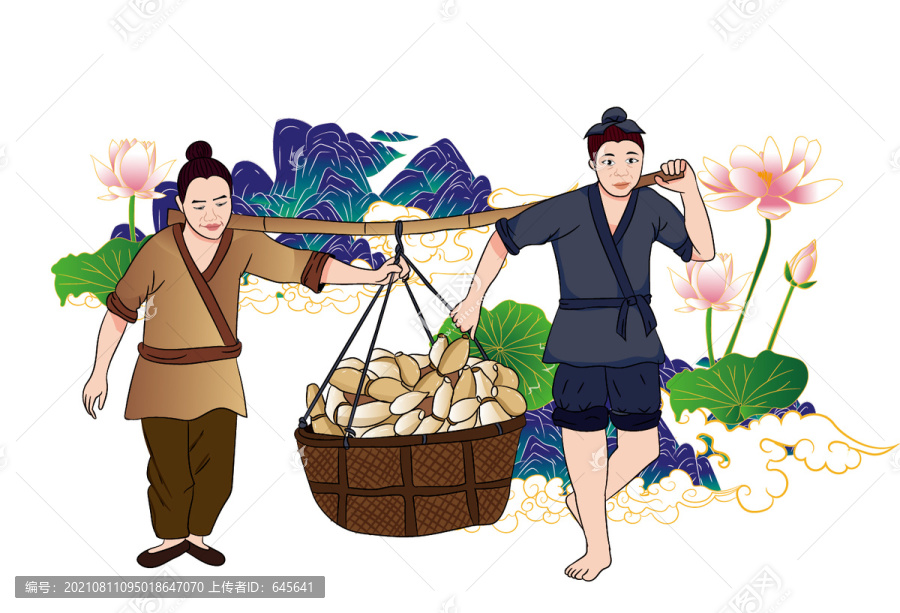 采蓮藕