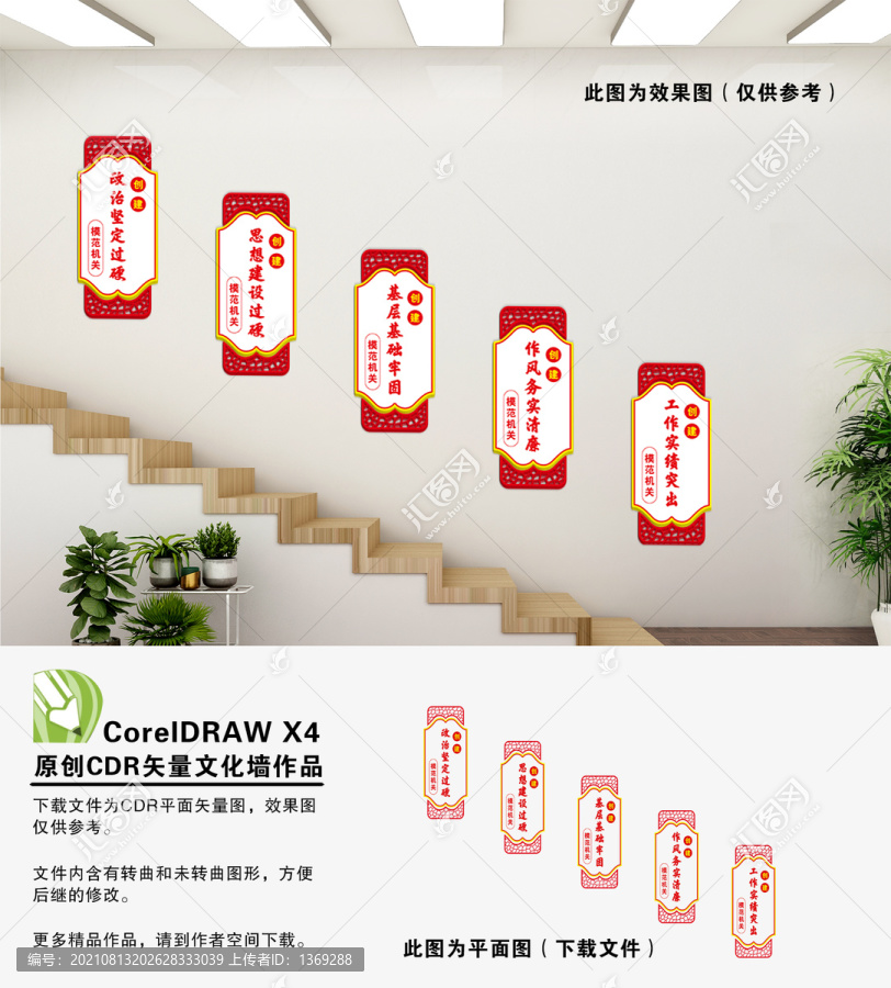 創(chuàng)建五個模范機關(guān)文化墻