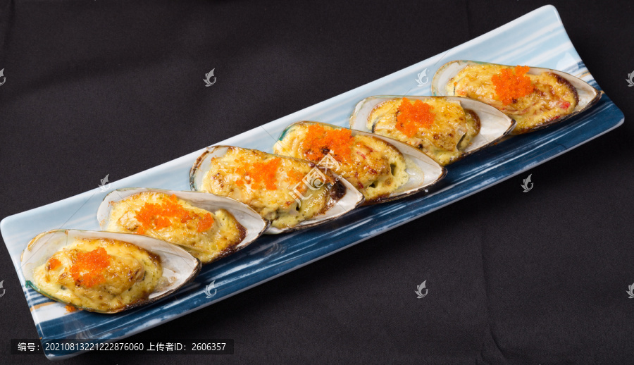海膽芝士焗青口