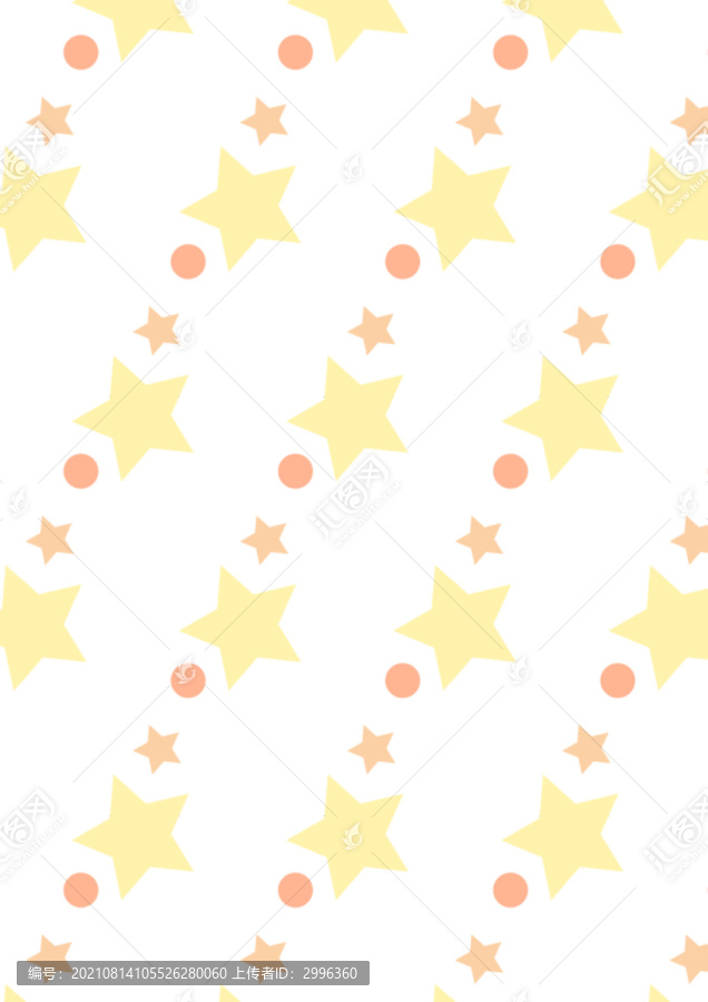 背景底紋卡通星星