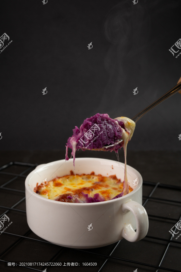 芝士焗紫薯高清大图