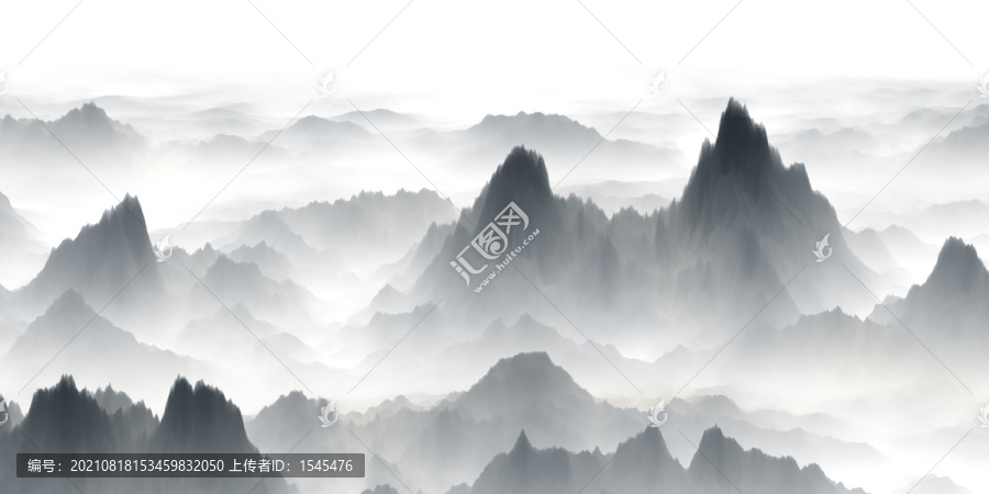 水墨無框畫