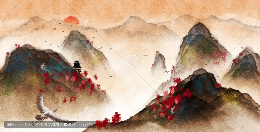 中國(guó)風(fēng)意境水墨畫